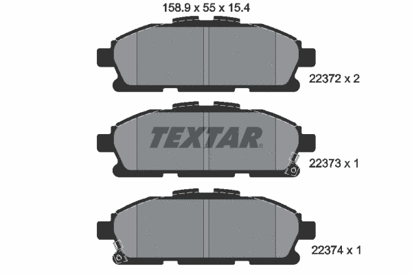 Brake Pad Set, disc brake (2237201)