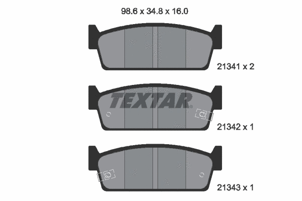Brake Pad Set, disc brake (2134101)