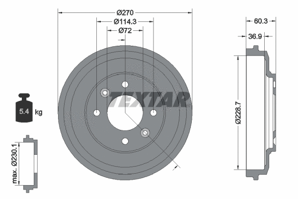 Brake Drum (94044500)