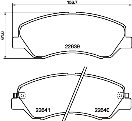 Brake Pad Set, disc brake (2263901)