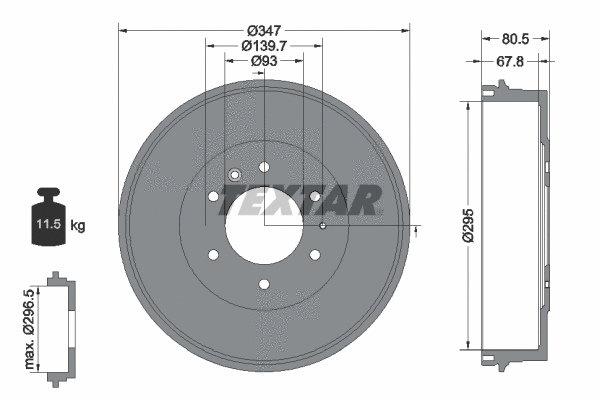 Brake Drum (94035400)