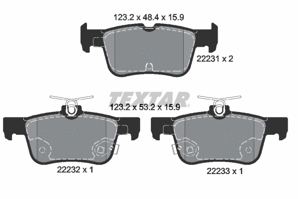 Brake Pad Set, disc brake (2223101)
