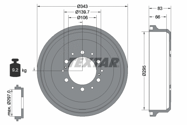 Brake Drum (94021000)