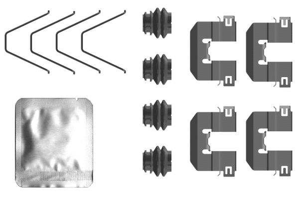 Accessory Kit, disc brake pad (82553200)