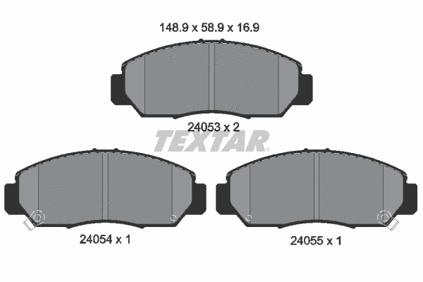 Brake Pad Set, disc brake (2405301)
