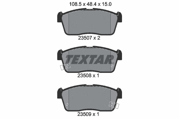 Brake Pad Set, disc brake (2350701)