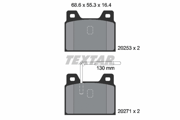 Brake Pad Set, disc brake (2025301)