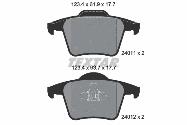 Brake Pad Set, disc brake (2401101)