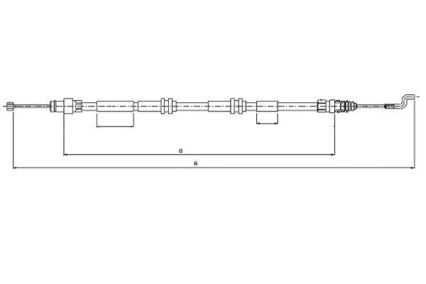 Cable Pull, parking brake (44046400)