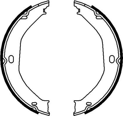 Brake Shoe Set, parking brake