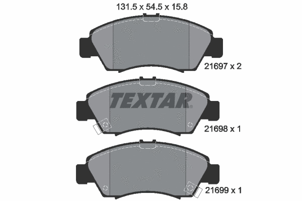 Brake Pad Set, disc brake (2169701)