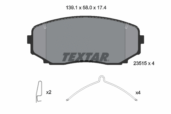 Brake Pad Set, disc brake (2351503)