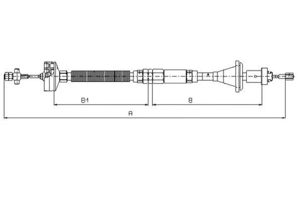 Cable Pull, clutch control (58012500)