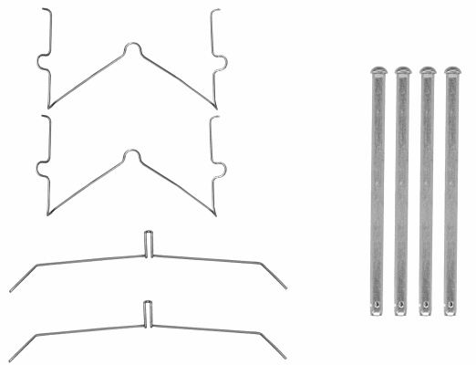 Accessory Kit, disc brake pad (82547600)