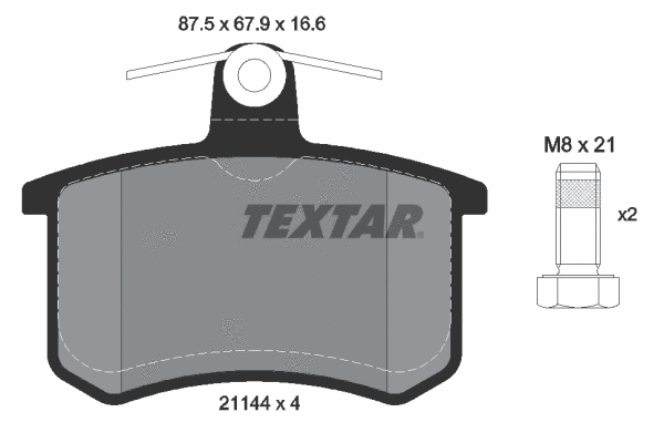 Brake Pad Set, disc brake (2114401)
