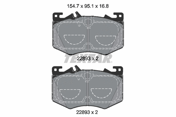 Brake Pad Set, disc brake (2289301)