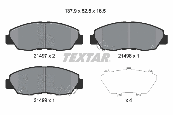 Brake Pad Set, disc brake (2149704)