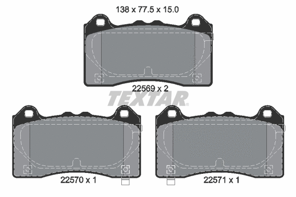 Brake Pad Set, disc brake (2256901)