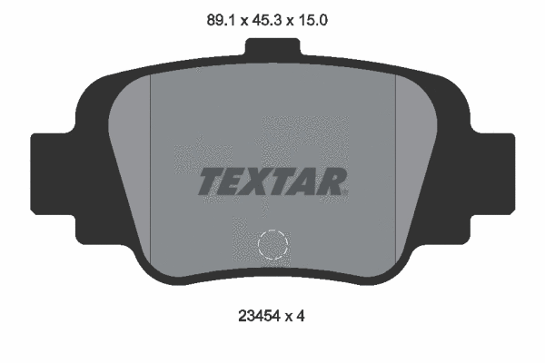 Brake Pad Set, disc brake (2345401)