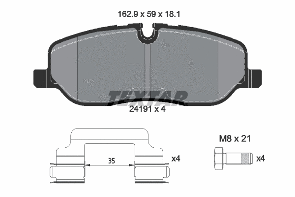 Brake Pad Set, disc brake (2419181)