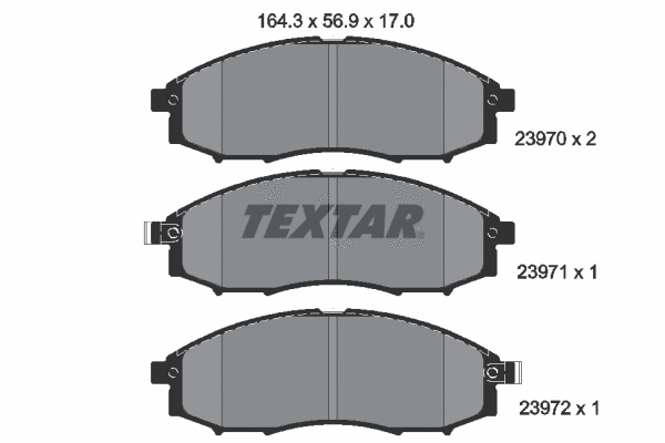 Brake Pad Set, disc brake (2397001)