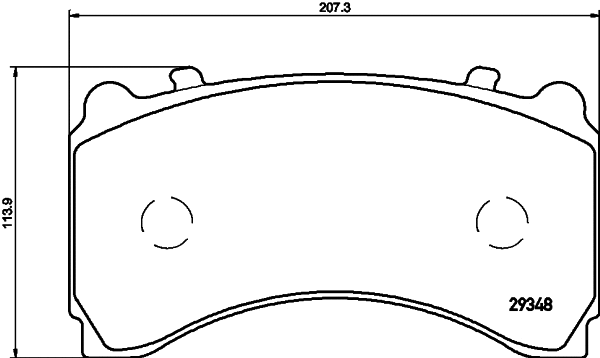 Brake Pad Set, disc brake (2934801)