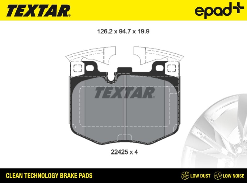 Brake Pad Set, disc brake (2242501CP)