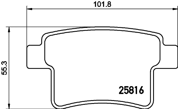 Brake Pad Set, disc brake (2581602)