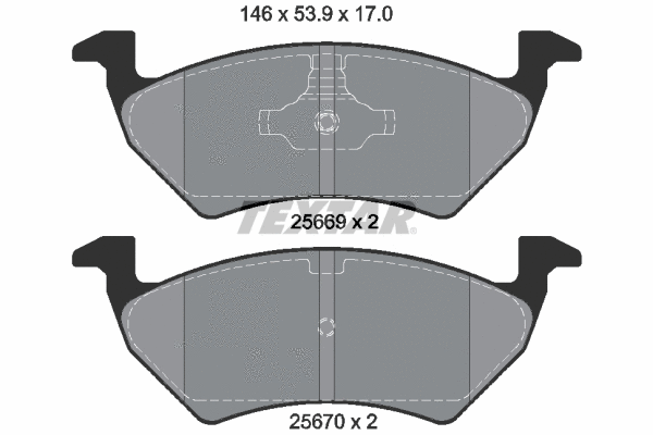 Brake Pad Set, disc brake (2566901)