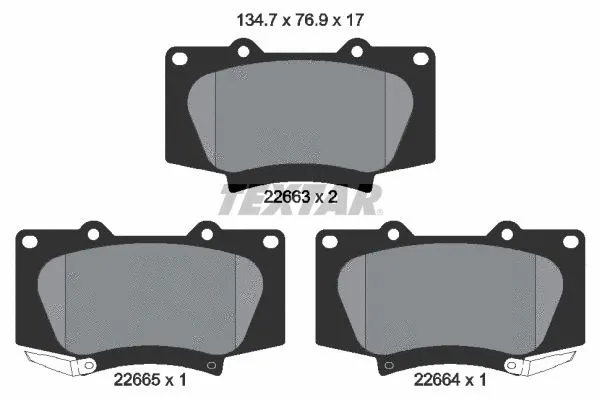 Brake Pad Set, disc brake (2266301)