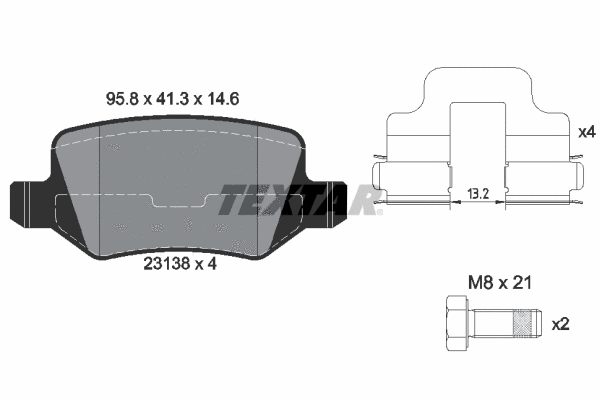 Brake Pad Set, disc brake (2313805)