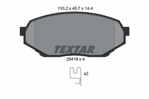 Brake Pad Set, disc brake (2541901)