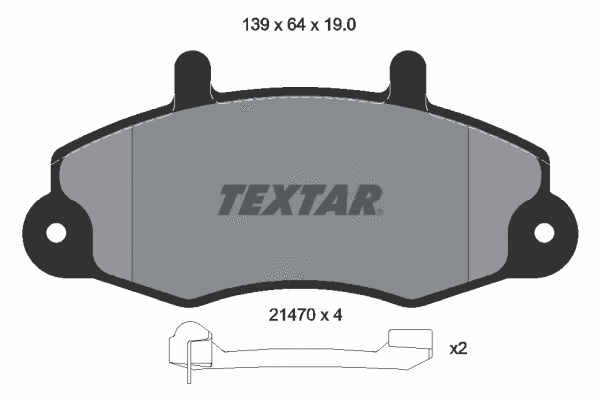 Brake Pad Set, disc brake (2147002)