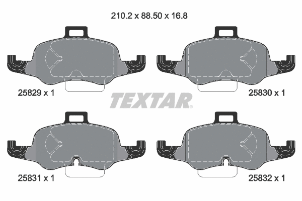 Brake Pad Set, disc brake (2582901)