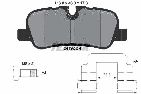 Brake Pad Set, disc brake (2419281)