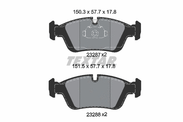 Brake Pad Set, disc brake (2328702)