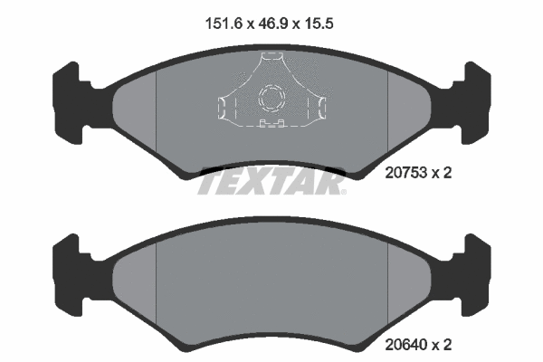 Brake Pad Set, disc brake (2075307)