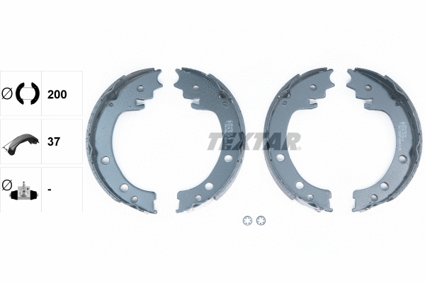 Brake Shoe Set, parking brake (91077000)