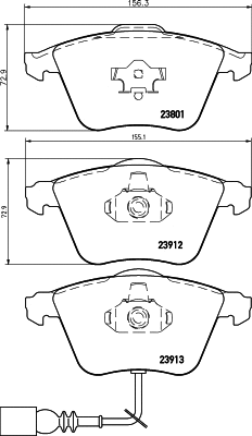 Brake Pad Set, disc brake (2380181)