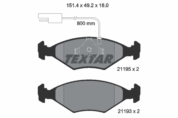 Brake Pad Set, disc brake (2119501)