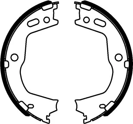 Brake Shoe Set, parking brake (91077900)