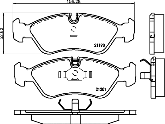 Brake Pad Set, disc brake (2119003)