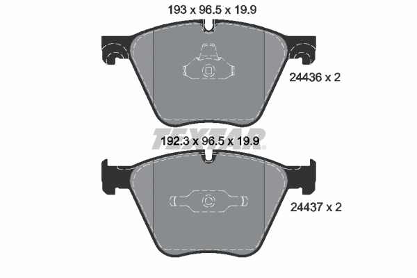 Brake Pad Set, disc brake (2443601)