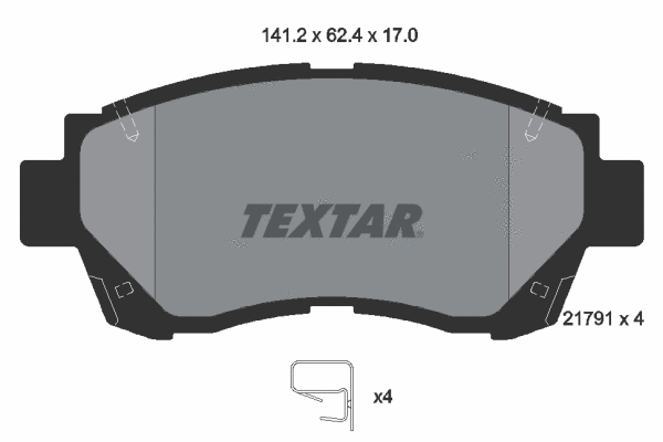Brake Pad Set, disc brake (2179101)