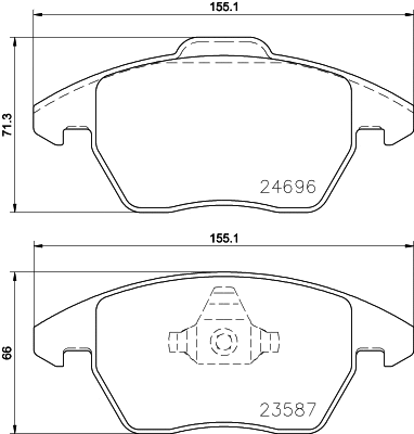 Brake Pad Set, disc brake (2469681)