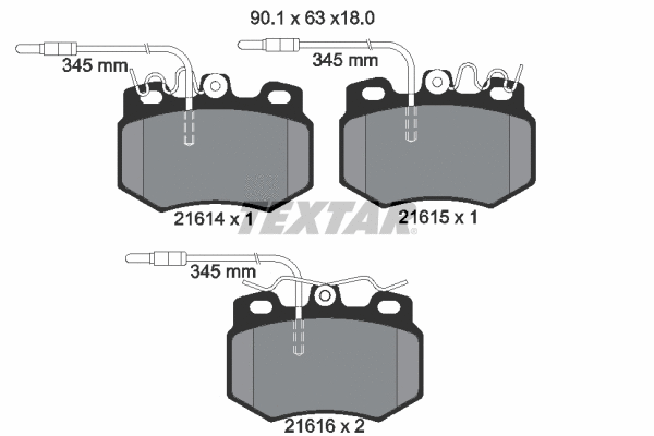 Brake Pad Set, disc brake (2161403)