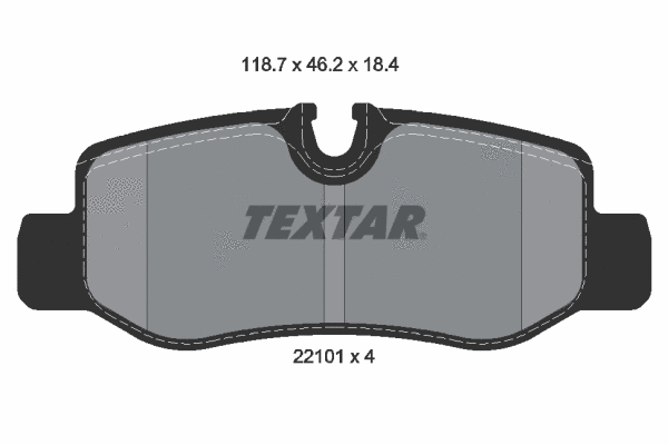 Brake Pad Set, disc brake (2210101)