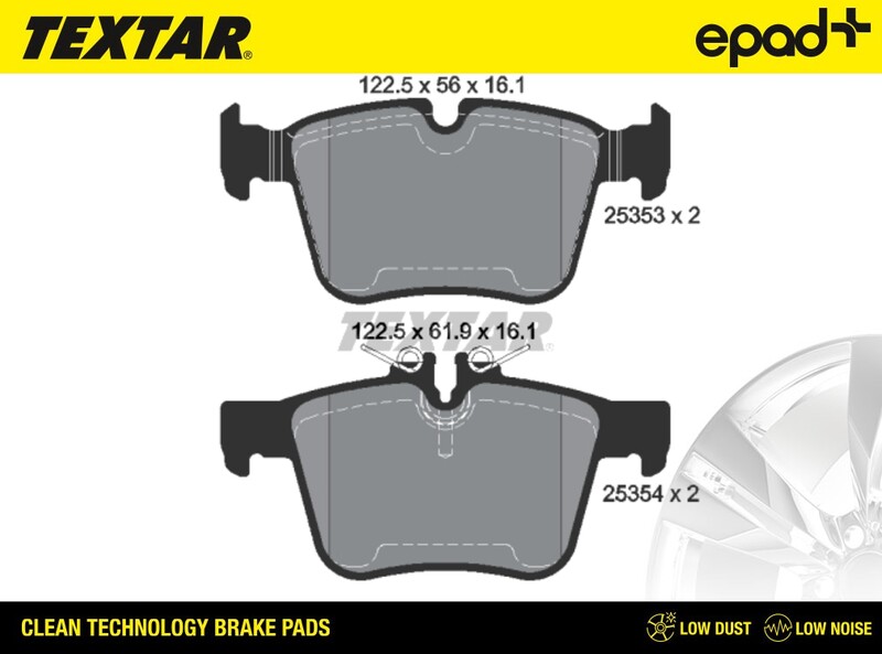 Brake Pad Set, disc brake (2535301CP)