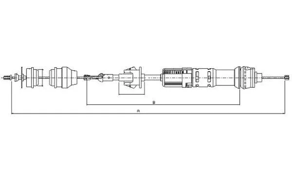 Cable Pull, clutch control (58011400)