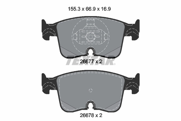 Brake Pad Set, disc brake (2667701)